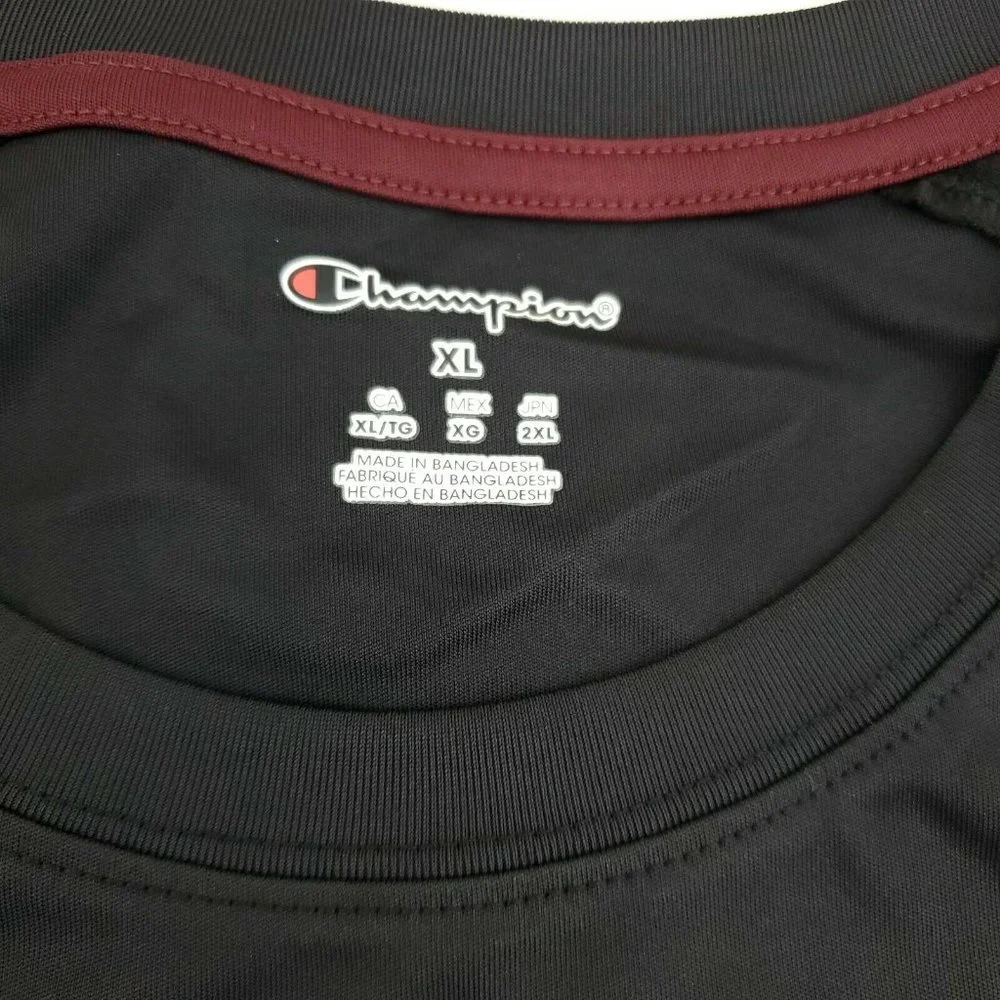 Champion Mens Black Texas A&M Aggies Basketball Comfort Pullover T Shirt Size XL - Picture 6 of 14